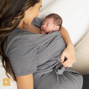 Kindred bravely skin to skin wrap t shirt nursing large Organic Cotton